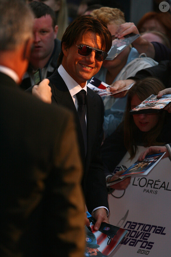 Tom Cruise lors de la soirée des National Movie Awards à Londres le 26 mai 2010