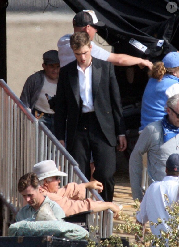 Robert Pattinson, sur le tournage de Water for Elephants, à Los Angeles, le 1er juin