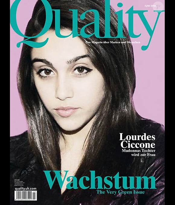 Lourdes Leon en couverture de Quality Magazine du mois de juin 2010