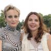 Patricia Kaas et Victoria Abril lors du dîner Longines le samedi 5 juin 2010 dans les jardins du Musée Rodin