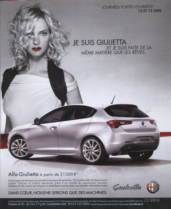 Uma Thurman pour Alfa Romeo