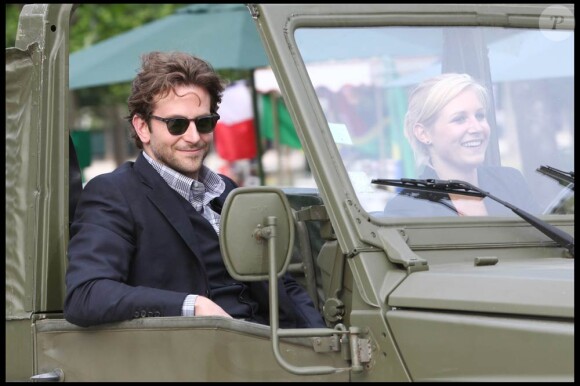 Bradley Cooper, lors du photocall promotionnel de L'Agence tous risques (qui sortira le 16 juin sur nos écrans), sur le Champ de Mars, à Paris, le 14 juin 2010.