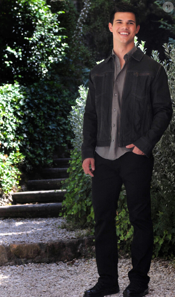 Taylor Lautner lors du photocall de Twilight 3 à Rome le 17 juin 2010