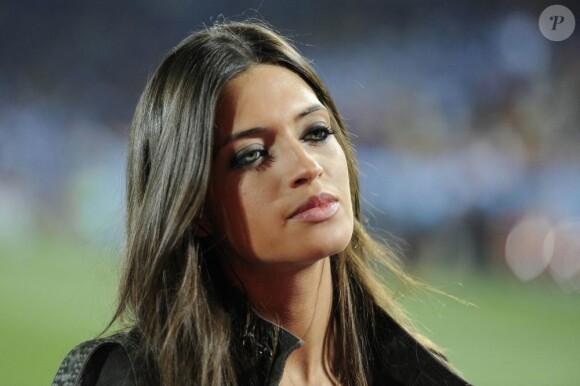Sara Carbonero, journaliste espagnole superbe, couvre le match Espagne - Honduras, le 21 juin 2010.