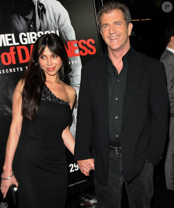 Mel Gibson et Oksana Grigorieva à l'époque de leur romance...