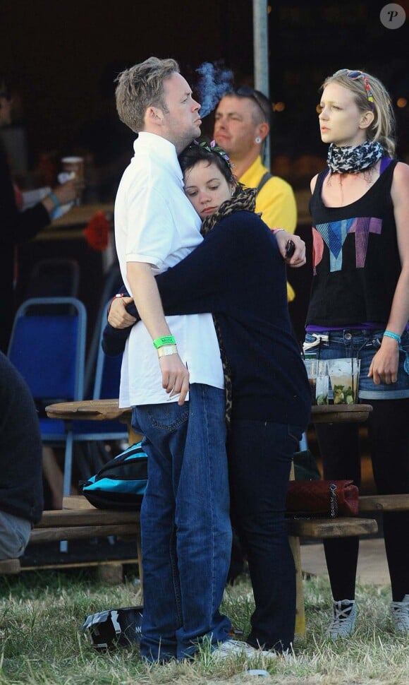 Festival de Glastonbury, samedi 26 juin : Lily Allen et son boyfriend, Sam Cooper