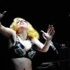 Lady Gaga sur scène à New York, le 6 juillet 2010