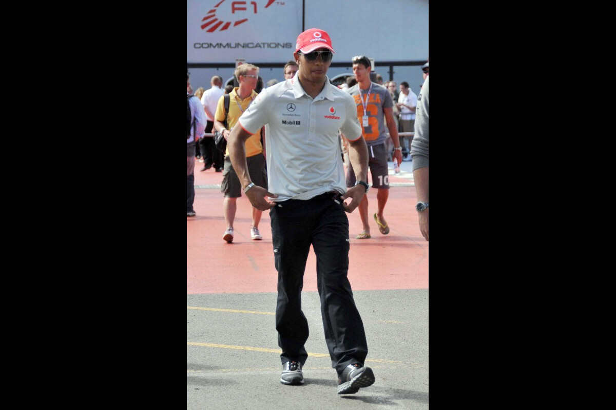 Photo : Lewis Hamilton au Grand Prix de Silverstone, le 11 juillet 2010 ...