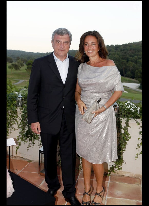 Sidney Toledano et son épouse à la Dior Party, au Country Club de Saint-Tropez, le 15/07/2010.