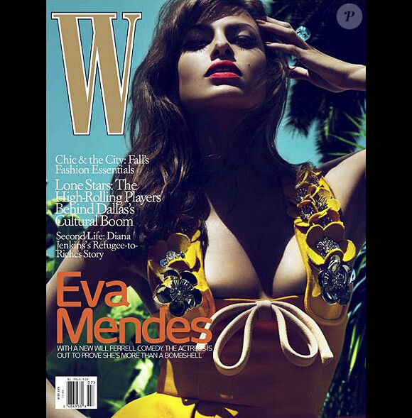 Eva Mendes en couverture du magazine W