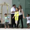 Angelina Jolie et trois de ses enfants