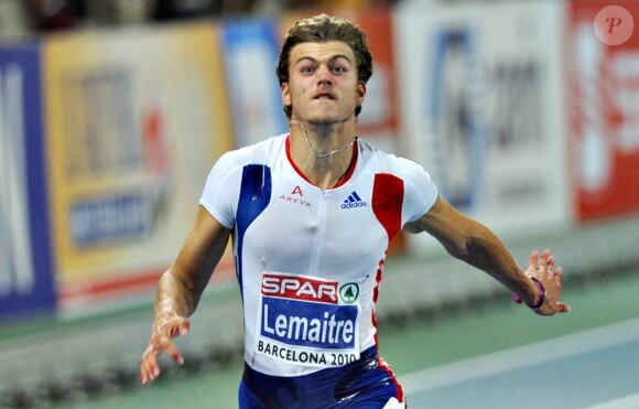 Christophe Lemaître, nouvelle sensation du sprint international, champion d'Europe du 100m et du 200m, à Barcelone, en juillet 2010.