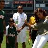 Eva Longoria à Los Angeles pendant une partie de foot à but caritatif