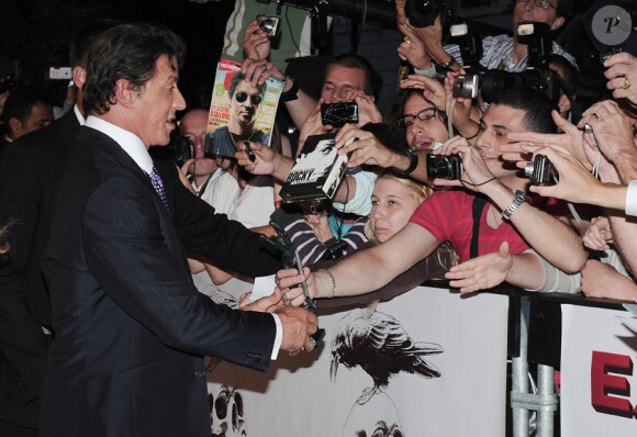 Sylvester Stallone lors de l'avant-première de The Expendables au cinéma Le Grand Rex le 5 août 2010 à Paris