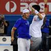 Lundi 9 août, en double à Toronto, Rafael Nadal et Novak Djokovic ont été éliminés par deux inconnus canadiens... (photo : en janvier 2010 lors d'un match caritatif au profit de Haïti)