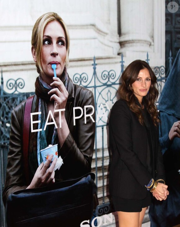 Avant-première d'Eat, Pray, Love à New York, le 10 août : Julia Roberts