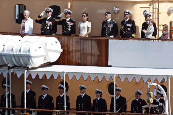 La famille royale du Danemark célèbre le 500e anniversaire de la flotte danoise à Copenhague le 10 août 2010