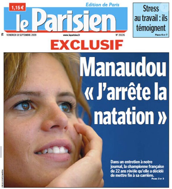 Laure Manaudou : Moins d'un an après l'annonce officielle de sa retraite (septembre 2009 - cf. une du Parisien), et quelques mois après la naissance de sa fille Manon, la rumeur d'un retour dans les bassins provoque l'effervescence !