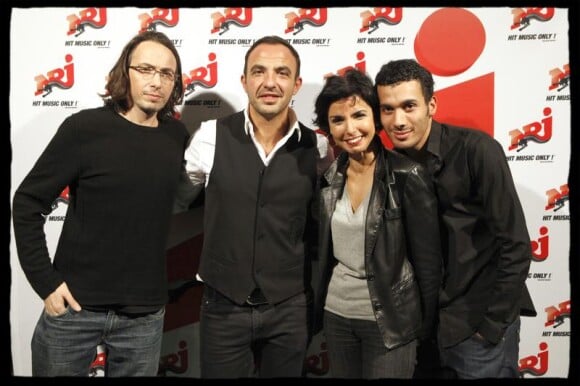 Florian Gazan, Nikos, Mustapha et Rachida Dati lors du 6/9 de NRJ