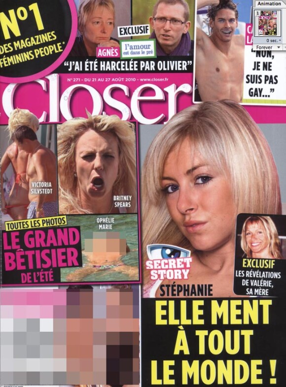 Le magazine Closer du 21 août 2010