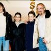 Laurent Fignon en famille, avec son ex-épouse et leurs enfants, en 2000.