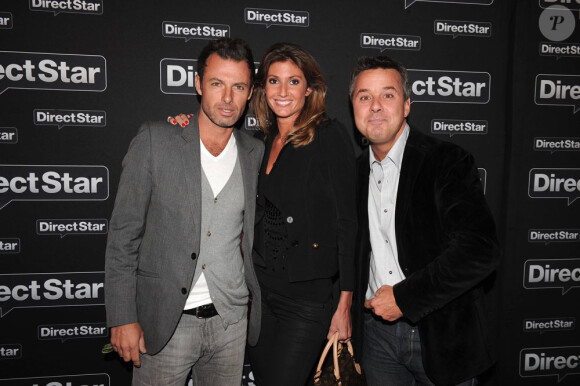 Nicolas Deuil, Caroline Ithurbide et Nicolas Carre à la soirée de lancement de la chaîne Direct Star, anciennement Virgin 17 (1er septembre 2010 au VIP Room de Paris)