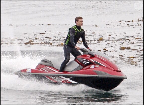 Justin Timberlake en plein tournage à Malibu du film Friends with Benefits