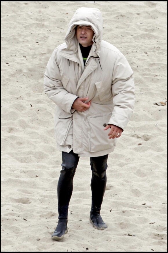 Justin Timberlake en plein tournage à Malibu du film Friends with Benefits
