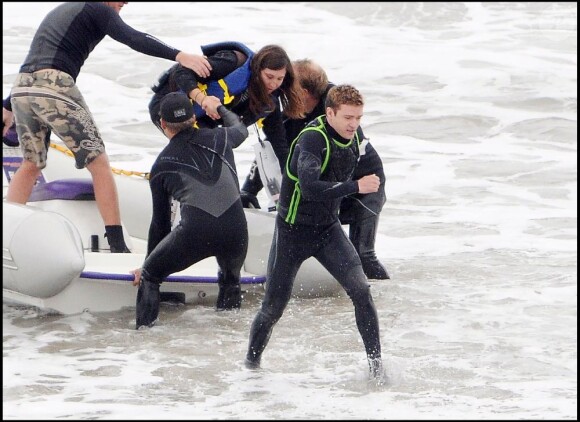 Justin Timberlake en plein tournage à Malibu du film Friends with Benefits