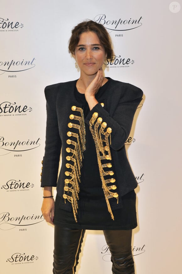 Vahina Giocante à la boutique Bonpoint Avenue Montaigne pour le lancement des bijoux Stone, le 7 septembre 2010