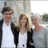 Olivier Peray, Pascale Arbillot et Sylvie Granotier lors du festival de la fiction de La Rochelle le 9 septembre 2010