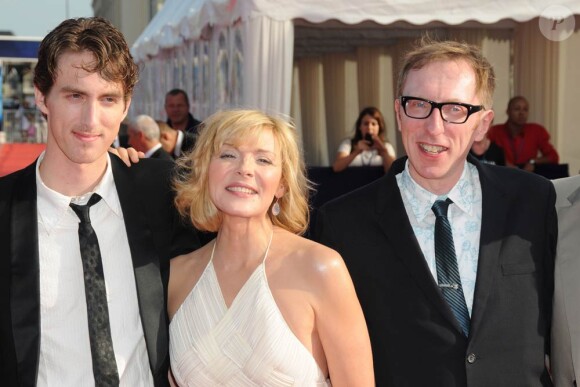 Dustin Ingram, Kim Cattrall et Keith Bearden lors du Festival du Film Américain de Deauville pour présenter son nouveau film, Meet Monica Velours, le 10 septembre 2010