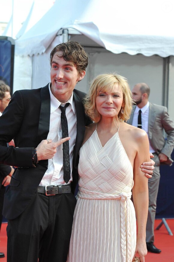 Kim Cattrall et Dustin Ingram lors du Festival du Film Américain de Deauville pour présenter son nouveau film, Meet Monica Velours, le 10 septembre 2010