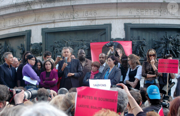 La manifestation en soutien à l'Iranienne Sakineh Mohammadi Ashtiani le 12 septembre 2010 à Paris