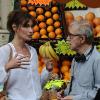 Carla Bruni sur le tournage de Minuit à Paris sous la direction de Woody Allen en juillet 2010
