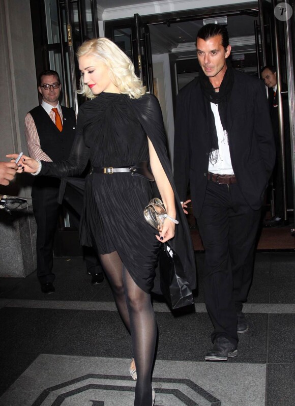 Gavin Rossdale et Gwen Stefani à New York, le 14 septembre 2010