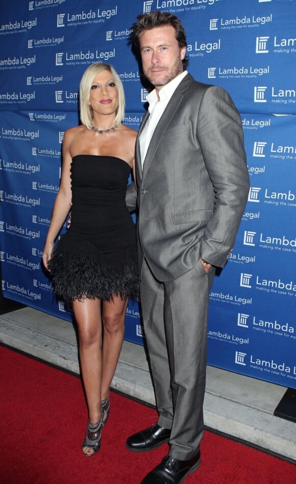 Tori Spelling et Dean McDermott assistent à la soirée des Liberty Awards, à Hollywood, jeudi 16 septembre.