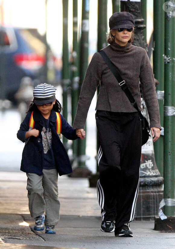 Meg Ryan et sa fille Daisy True à New York le 17 septembre 2010