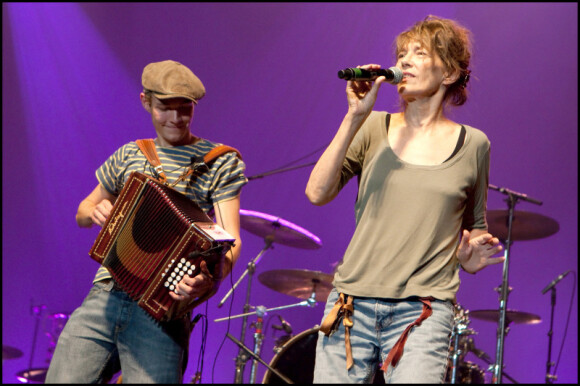 Jane Birkin lors du concert Rock sans papiers le samedi 18 septembre en soutien aux travailleurs et familles sans papiers.