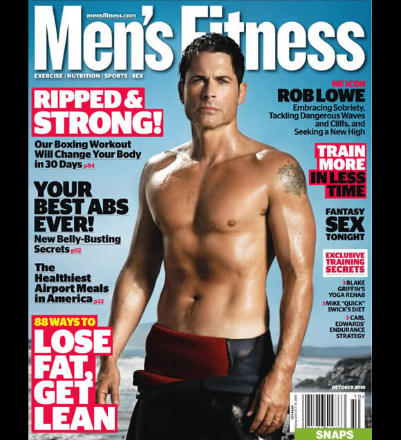Rob Lowe en couverture de Men's Health