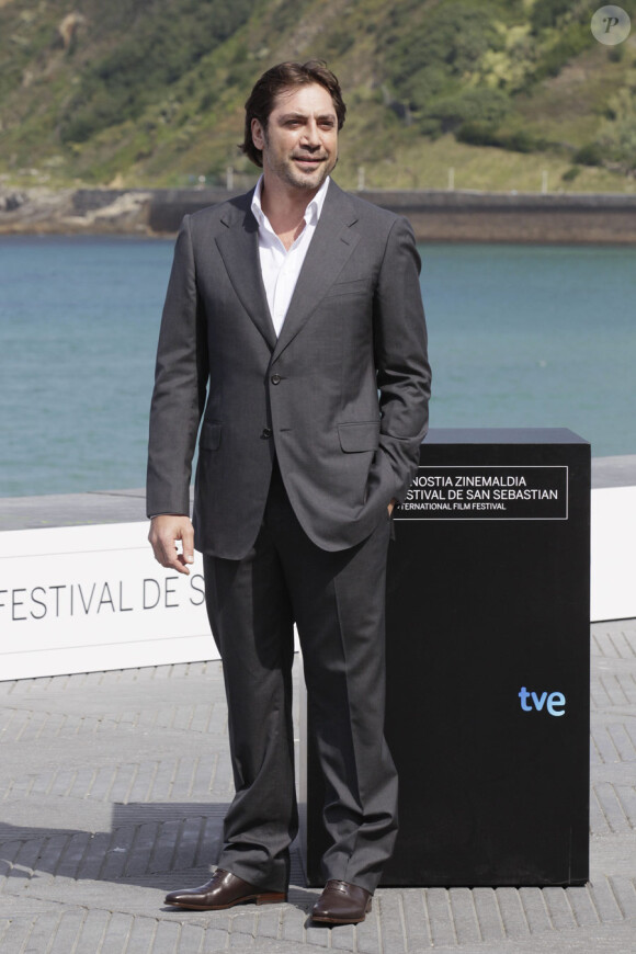 Javier Bardem lors du photocall du film Mange, Prie, Aime au festival de San Sebastian le 20 septembre 2010