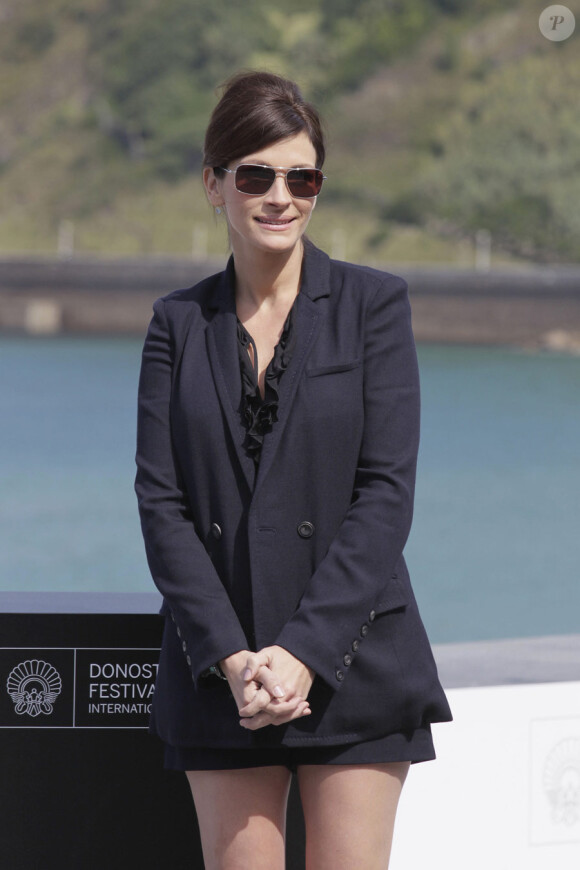 Julia Roberts lors du photocall du film Mange, Prie, Aime au festival de San Sebastian le 20 septembre 2010