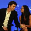 Demi Moore et Ashton Kutcher lors du meeting annuel du Clinton Global Intiative à New York le 23 septembre 2010