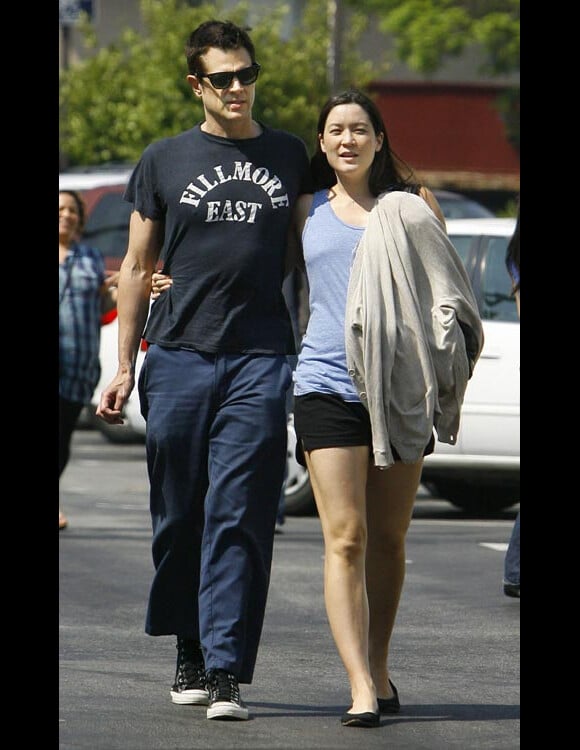 Johnny Knoxville et sa fiancée Naomi Nelson à Los Angeles en août 2009