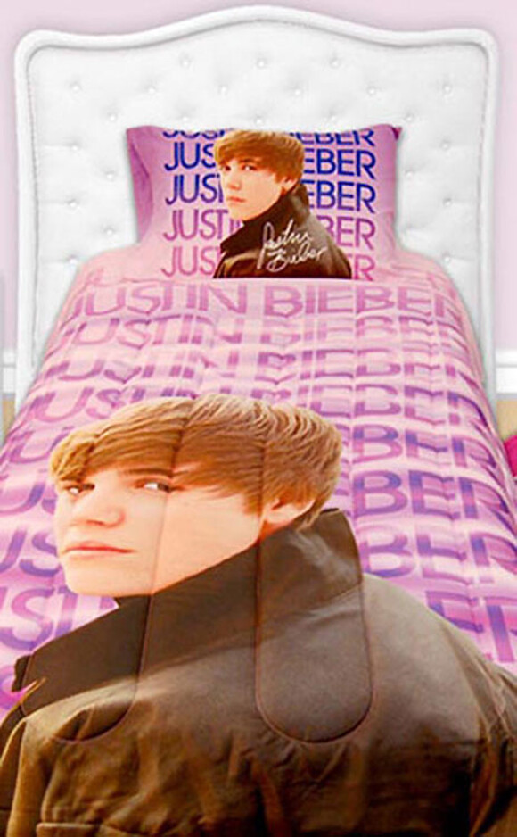 Justin Bieber en parure de lit