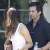 Kate Becksinsale et son époux, le réalisateur Len Wiseman, accompagnent leur fille, Lily Sheen, à un anniversaire, samedi 25 septembre, à Brentwood (Californie). 