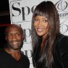 Naomi Campbell et Souleymane M'Baye lors de la soirée Sport & Style au VIP Room le 28/09/10