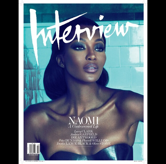Naomi Campbell pour Interview magazine
