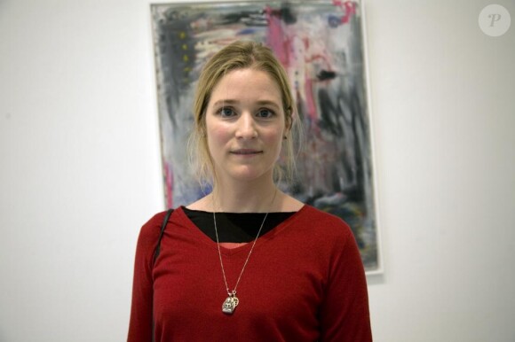 Natacha Régnier et lors du défilé Agnès B à Paris le 5/10/10
