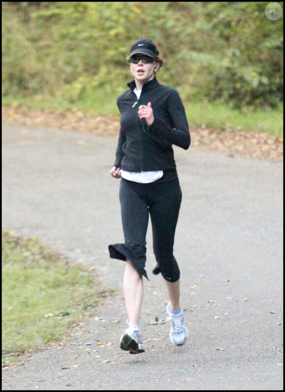 Nicole Kidman faisant jogging à Nashville, le 4 octobre 2010